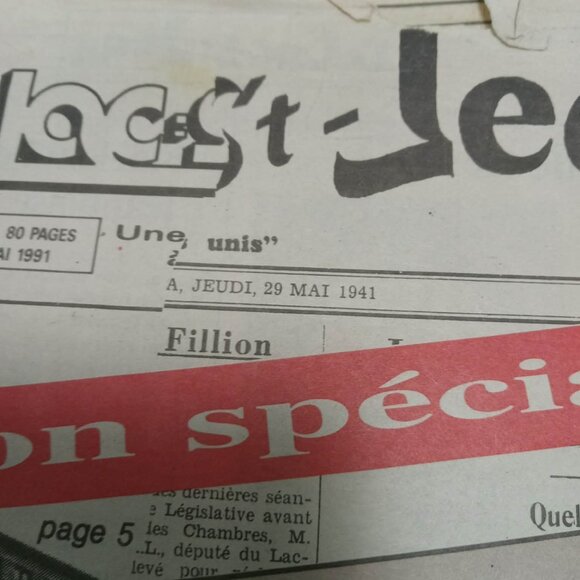 Le Lac-Saint-Jean spécial 50 ans d'histoire, jeudi 29 mai 1941 - Picture 3 of 3